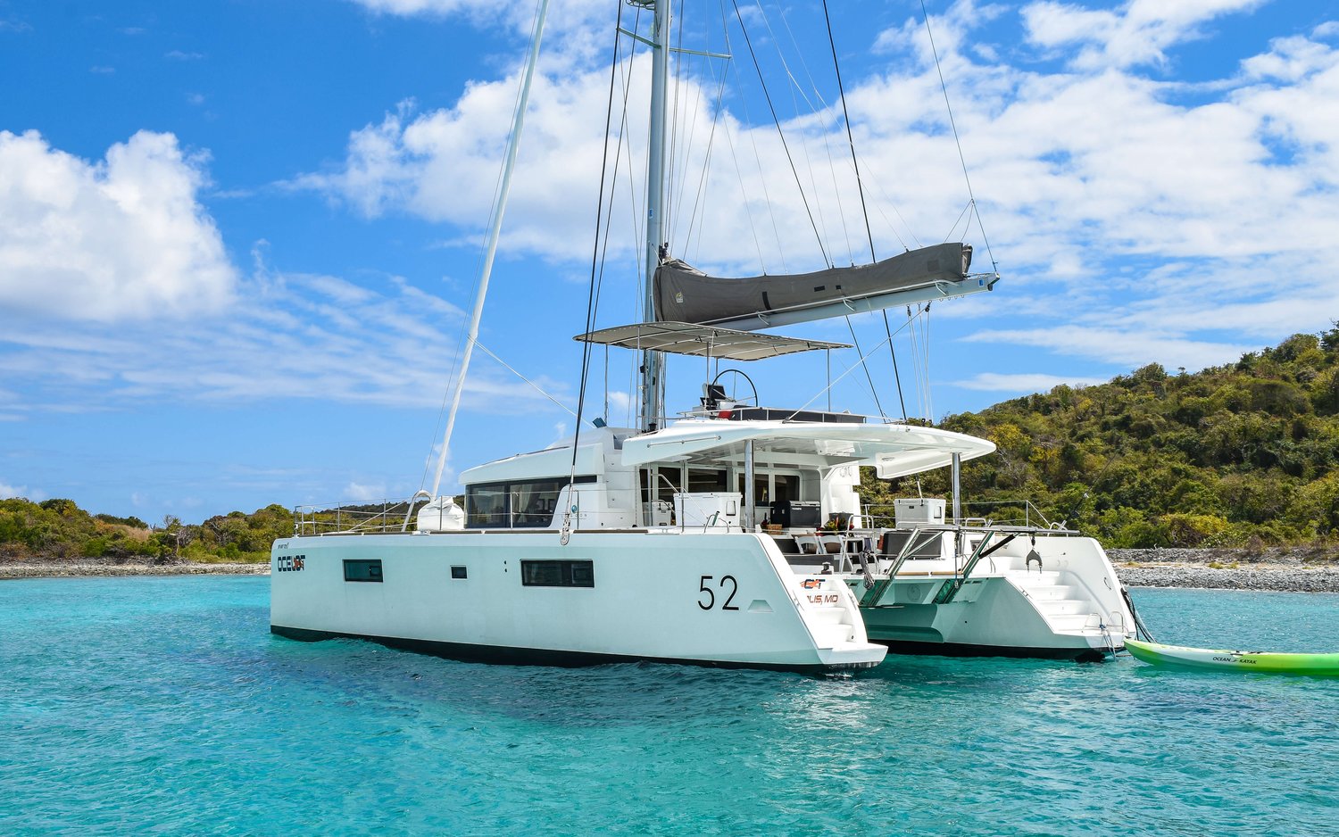Flota de catamaranes de Ocean Ride en Panamá